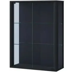 Höffner Hängevitrine  Udina ¦ schwarz ¦ Maße (cm): B: 60 H: 80 T: 25.0