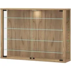 Höffner Hängevitrine  Vitrosa ¦ holzfarben ¦ Maße (cm): B: 82,6 H: 59,9