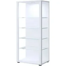 Höffner Vitrine  Glasol ¦ weiß ¦ Maße (cm): B: 51,8 H: 114,5 T: 34.8