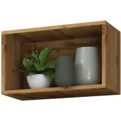 Höffner Hängeregal  Arila ¦ holzfarben ¦ Maße (cm): B: 50 H: 30