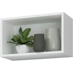 Höffner Hängeregal  Arila ¦ weiß ¦ Maße (cm): B: 50 H: 30