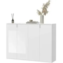 Höffner Schuhschrank-Set  Projekt X ¦ weiß ¦ Maße (cm): B: 122 H: 99 T: 34.0