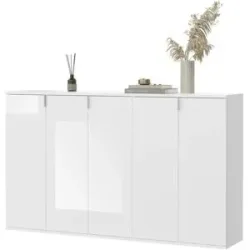 Höffner Schuhschrank-Set  Projekt X ¦ weiß ¦ Maße (cm): B: 152 H: 99 T: 34.0