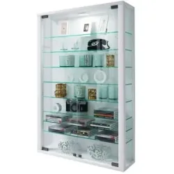 Höffner Hängevitrine  Udina ¦ weiß ¦ Maße (cm): B: 59 H: 91,3 T: 18.0
