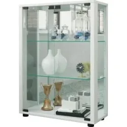 Höffner Vitrine  Sintalo ¦ weiß ¦ Maße (cm): B: 60 H: 80 T: 25.0