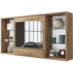 Höffner Hängeregal  Teala ¦ holzfarben ¦ Maße (cm): B: 115 H: 60