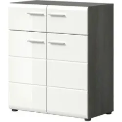 Höffner Schuhschrank  Salsa ¦ weiß ¦ Maße (cm): B: 80 H: 90 T: 37.0