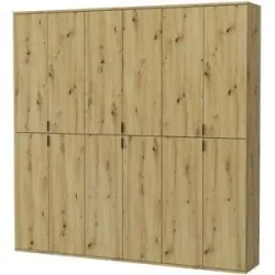 Höffner Mehrzweckschrank-Set  Projekt X ¦ holzfarben ¦ Maße (cm): B: 183 H: 193 T: 34.0