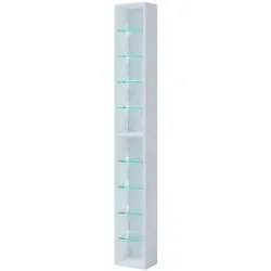 Höffner Hängeregal  Rasito ¦ weiß ¦ Maße (cm): B: 21 H: 151,6