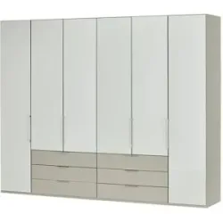 Höffner Drehtürenschrank  Taro 1000 ¦ grau ¦ Maße (cm): B: 300 H: 236 T: 58.0