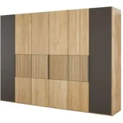 Höffner Drehtürenschrank  WSM 4400 ¦ holzfarben ¦ Maße (cm): B: 301,9 H: 223,3 T: 62.0