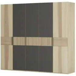 Höffner Drehtürenschrank  Kiruna ¦ braun ¦ Maße (cm): B: 249,6 H: 224,8 T: 57.0