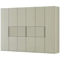 LEONARDO Drehtürenschrank 6 türig Avignon ¦ grau ¦ Maße (cm): B: 300 H: 216 T: