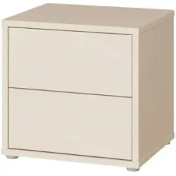 Höffner Nachtkommode  Bolognano ¦ beige ¦ Maße (cm): B: 49,8 H: 47,9 T: 41.5