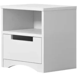 Höffner Nachtkommode  Classic ¦ weiß ¦ Maße (cm): B: 30,5 H: 40,5