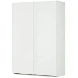 Höffner Schwebetürenschrank  Canzo ¦ weiß ¦ Maße (cm): B: 153 H: 223 T: 60.5