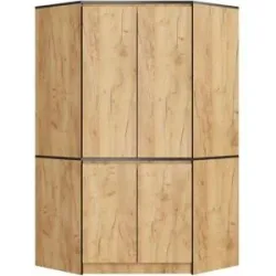 Höffner Eckschrank  Ophelia ¦ holzfarben ¦ Maße (cm): B: 100 H: 180