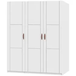 Lifetime Kleiderschrank  150 ¦ weiß ¦ Maße (cm): B: 150 H: 201,5 T: 53.0