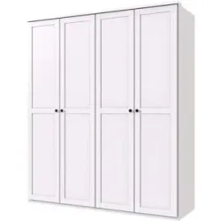 Höffner Drehtürenschrank  Chalet ¦ weiß ¦ Maße (cm): B: 180 H: 210 T: 58.0
