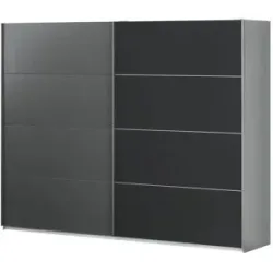 meinSchrank Schwebetürenschrank  Marie ¦ grau ¦ Maße (cm): B: 271 H: 210 T: 62.0