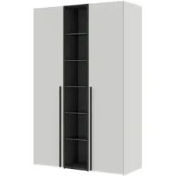 Dreamer eXpress Drehtürenschrank  Dreamer ¦ grau ¦ Maße (cm): B: 141,4 H: 220 T: