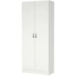Höffner Drehtürenschrank  Forres ¦ weiß ¦ Maße (cm): B: 69,2 H: 170,4 T: 34.6