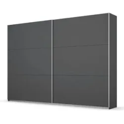 Höffner Schwebetürenschrank  Acton ¦ grau ¦ Maße (cm): B: 261 H: 59