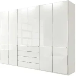 Höffner Kleiderschrank  Velua 2 ¦ weiß ¦ Maße (cm): B: 300 H: 216 T: 58.0