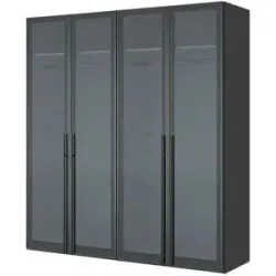 Dreamer eXpress Drehtürenschrank  Dreamer ¦ schwarz ¦ Maße (cm): B: 202,5 H: 220
