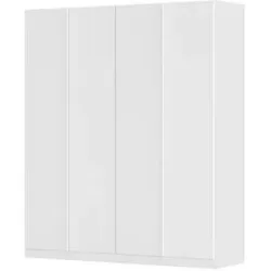 Höffner Drehtürenschrank  Monostar ¦ weiß ¦ Maße (cm): B: 181 H: 210 T: 54.0