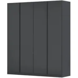 Höffner Drehtürenschrank  Monostar ¦ grau ¦ Maße (cm): B: 181 H: 210 T: 54.0
