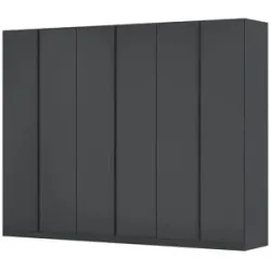 Höffner Drehtürenschrank  Monostar ¦ grau ¦ Maße (cm): B: 271 H: 210 T: 54.0