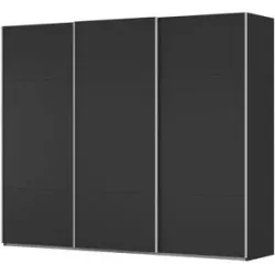 meinSchrank Schwebetürenschrank inklusive Zubehör Regina ¦ schwarz ¦ Maße (cm):