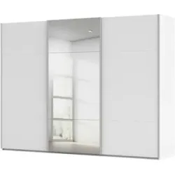 meinSchrank Schwebetürenschrank inklusive Zubehör Regina ¦ weiß ¦ Maße (cm): B: