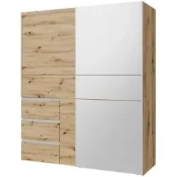 Höffner Schwebetürenschrank  Widnes ¦ holzfarben ¦ Maße (cm): B: 170 H: 200 T: 61.0