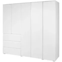 smart Drehtürenschrank  BEN ¦ weiß ¦ Maße (cm): B: 200 H: 191 T: 55.0