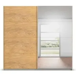 Höffner Schwebetürenschrank mit Spiegel Malva Extra ¦ creme ¦ Maße (cm): B: 226 H: 210