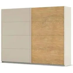 Höffner Schwebetürenschrank 2 türig Malva Extra ¦ creme ¦ Maße (cm): B: 271 H: 210