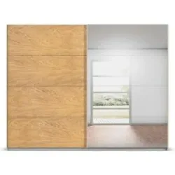Höffner Schwebetürenschrank mit Spiegel Malva Extra ¦ creme ¦ Maße (cm): B: 271 H: 210