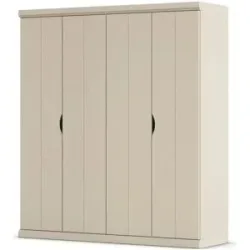 Höffner Kleiderschrank  Frieda ¦ creme ¦ Maße (cm): B: 181 H: 203