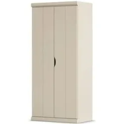 Höffner Kleiderschrank  Frieda ¦ creme ¦ Maße (cm): B: 91 H: 203
