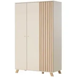 Höffner Kleiderschrank  Harmony ¦ beige ¦ Maße (cm): B: 120 H: 198,5 T: 55.0