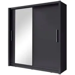 Höffner Schiebetürenschrank  Baku ¦ grau ¦ Maße (cm): B: 204 H: 215 T: 62.0