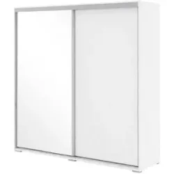 Höffner Schwebetürenschrank  Abberton ¦ weiß ¦ Maße (cm): B: 230 H: 245 T: 62.0