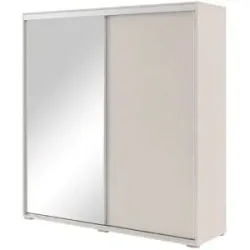 Höffner Schwebetürenschrank  Abberton ¦ beige ¦ Maße (cm): B: 150 H: 215 T: 62.0