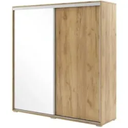 Höffner Schwebetürenschrank  Abberton ¦ holzfarben ¦ Maße (cm): B: 100 H: 215 T: 62.0