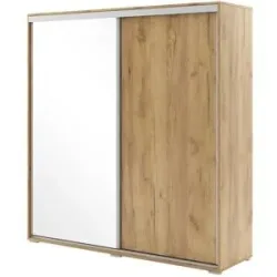 Höffner Schwebetürenschrank  Abberton ¦ holzfarben ¦ Maße (cm): B: 230 H: 245 T: 62.0