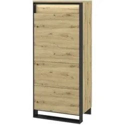 Höffner Highboard  Borba ¦ holzfarben ¦ Maße (cm): B: 60 H: 140 T: 41.0