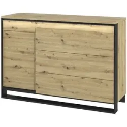 Höffner Sideboard  Borba ¦ holzfarben ¦ Maße (cm): B: 130 H: 91 T: 41.0