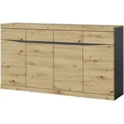 Höffner Sideboard  Turino Neo ¦ holzfarben ¦ Maße (cm): B: 168 H: 92,1 T: 39.9